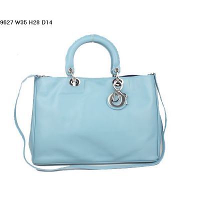 Dior "Diorissimo" High End Baby Blue Ladies Clone Handbag Top Handle Nappa Leather Uk 