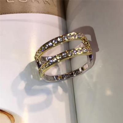 Piaget Possession Women's Diamonds Wrap Open Ring Silver Yellow Gold Plated Stylish Style Jewelry G34PZ200
