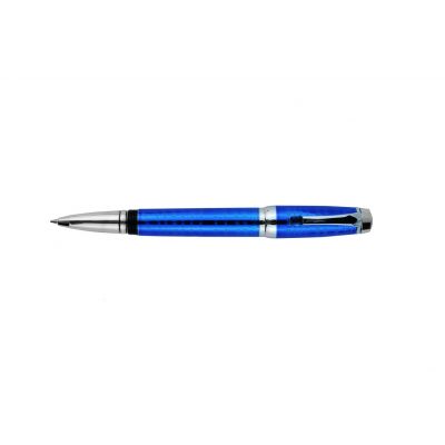Montblanc Boheme Blue lacquer And Silver Wave Pattern Rollerball Pen MT002