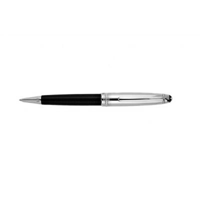 MontBlanc Meisterstuck Smooth Writing Platinum-Coated & Black Lacquer Ballpoint Pen MT047