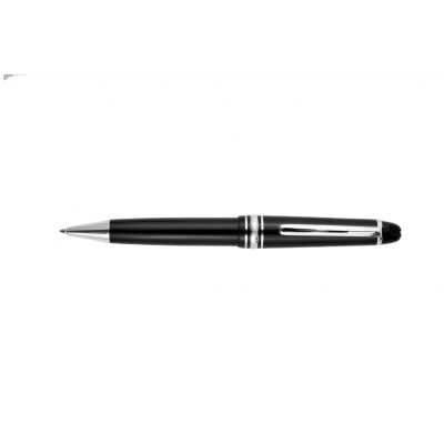 MontBlanc Meisterstuck Classique Black Lacquer & Silver Smooth Writing Ballpoint Pen MT050