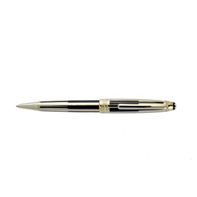 MontBlanc Meisterstuck Solitaire Doue Gold-Coated and Black Lacquer Ballpoint Pen MT066