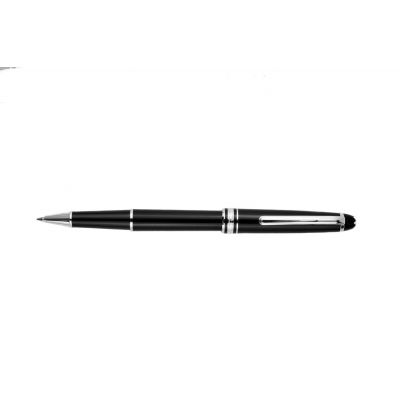 MontBlanc Meisterstuck Classique Platinum Coated Black Lacquer & silver Rollerball Pen MT039