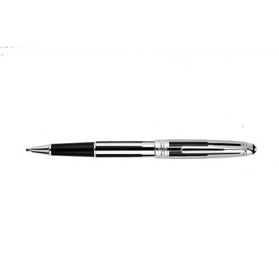 MontBlanc Meisterstuck Platinum Coated Black & Silver Fashion Clone  Rollerball Pen MT046