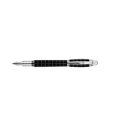 MontBlanc Starwalker Platinum-Plated Black & Silver Fountain Pen Usa Replica MT081