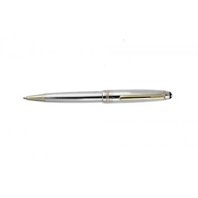 MontBlanc Meisterstuck Dynamic Curved Design Silver & Gold-Plated Clone Ballpoint Pen MT061