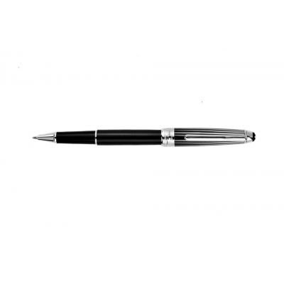 MontBlanc Meisterstuck Sterling Silver & Black Lacquer Easy Flow Rollerball Pen MT043