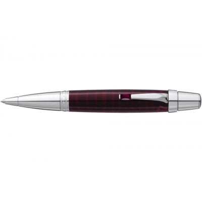 MontBlanc Boheme High Quality Dark Red Lacquer & Silver Ballpoint Pen Replica MT028