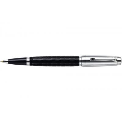 MontBlanc Boheme Doue Smooth Platinum-Plated & Black Lacquer Classique Rollerball Pen MT019