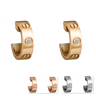 Cartier Love Two Diamonds Earrings Replica B8022800 B8301218 Cheap Jewellery