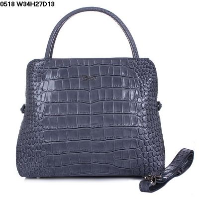 Dior New Ladies Tote Bag Grey Crocodile Leather Adjustable Shoulder Strap Top Handle Online 