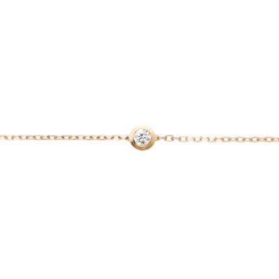 Cartier Diamants Légers Chain Bracelet Replica B6045517 B6040300 Fashion Diamond Gold Plated 