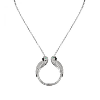 Cartier Les Oiseaux Libérés Diamonds Parrot Bird Necklace N7407400 Designer Jewellery