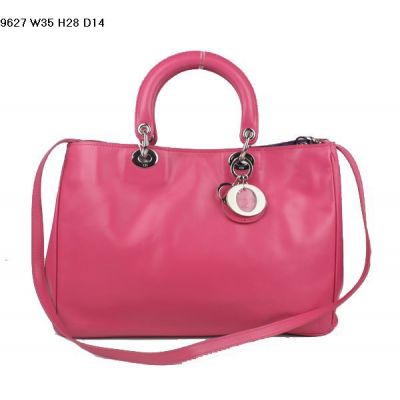 Good Reviews Dior Female Peach Nappa Leather Bags Thin Adjustable Shoulder Strap For Shopping 