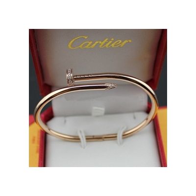 High -Quality Cartier Juste Un Clou Bracelet Replica B6048517 Wholesale Oval Pink Gold Diamonds Bangle