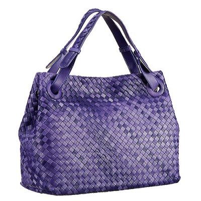 Fake Bottega Veneta Hobo Purple Fashion Intrecciato Ladies Shoulder Bag Online 
