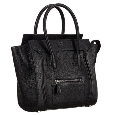 Cheapest Celine Silver Zipper Womens Black Luggage Micro Purses Street Fashion 