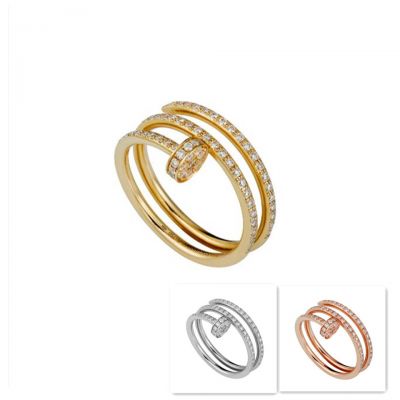 Cartier Juste Un Clou Diamonds Ring Replica B4211900 B4210900 B4211100 White/Pink/Yellow Gold Designer Sale Malaysia