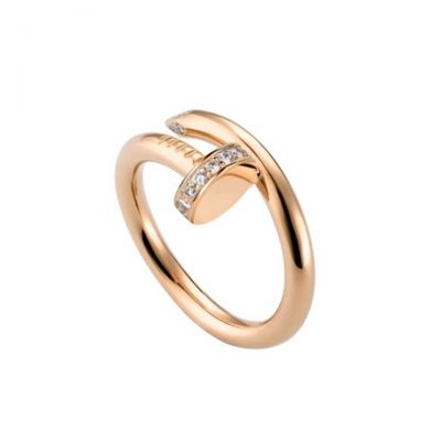 Cartier Juste Un Clou Diamonds Ring B4094800 Imitation 18K Pink Gold New Arrival