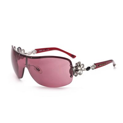 Designer Counterfeit Bvlgari Pink Lens Flower Temples Oval Frame Eyewear Online Sale