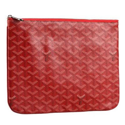 Fashion Goyard Ladies Leather Coin Wallet Bag Red Middle Size For Sale Discount 