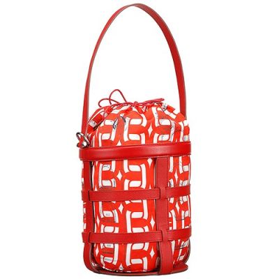 Top Sale Hermes Musardine Interlocking Design Silk & High End Leather Ladies Shoulder Bag Red 