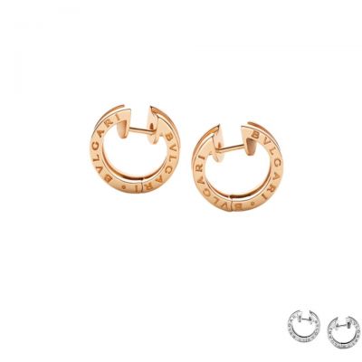 Nice Price Fake Bvlgari B.zero1 Smile Design 345506 OR 855482 Silver/Rose Gold Earrings Wholesale Jewelry