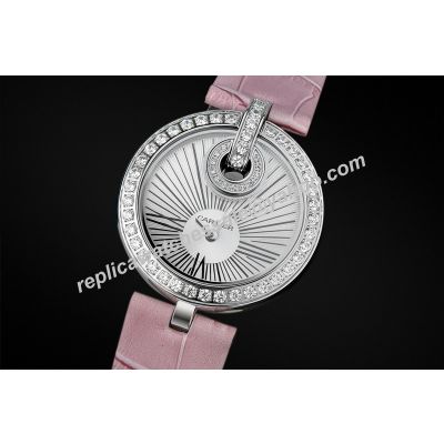 Captive De Cartier Ref WG600006 Replica Womens Diamond 18k White Gold watch 