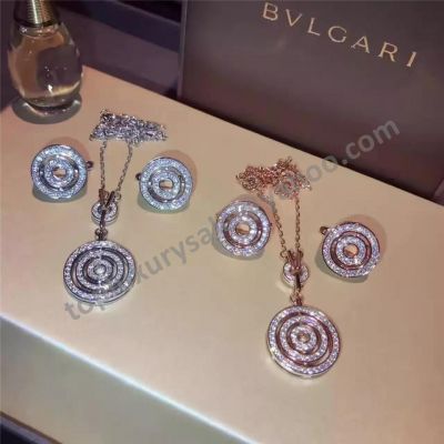 Clone Bvlgari Diamonds Lollipop Pendant Celebrity Jewellery Packing Necklace & Earrings Classy Masterpiece Canada