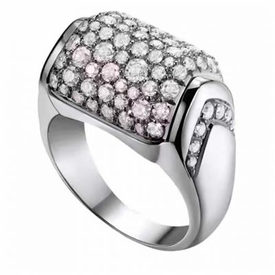 Bvlgari MVSA Diamonds Ring Sterling Silver 2018 Newest Street Fashion Personality Jewelry For Women N856903