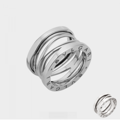 Bvlgari B.zero1 Sterling Silver Engagement Ring AN808581 Classy Wide/Narrow Wedding jewls Gift