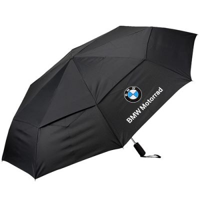 BMW Motorrad Portable Black Lightweight One Touch Auto Open & Close Logo Wind Rain Protection Men Umbrella 