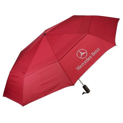 Mercedes Benz Golf Red Auto Open Close Button  Durable Folding Outdoor Women Umbrella For Sale