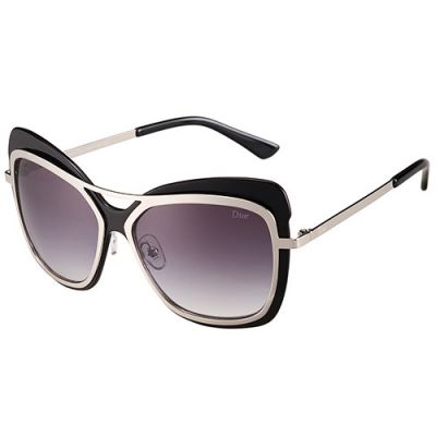 Christian Dior Glisten Shades Cat-Eye  Silver Temples Holiday Low Price Sale 