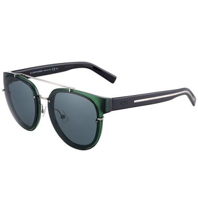 Christian Dior Green Pilot Frame Four Seasons Male Travel Eyewear Grey Lenses 