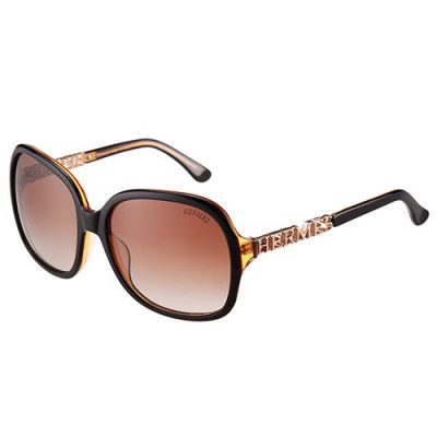 Good Price Hermes Letters Hinges Women's Butterfly Sunglasses Amber Lenses Spring 
