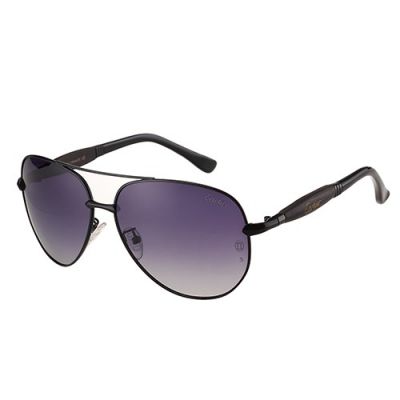 Cartier Aviator Double Bridge Black Frame Purple Lenses Driving Fashion Trend Women & Men Sunglasses