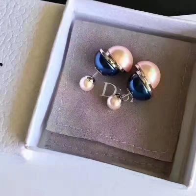 Christian Dior Blue Pearl Earrings CDJW030