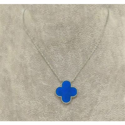 Van Cleef & Arpels Sweet Alhambra Clover Necklace Replica Red/Blue Pendant Valentine Gift UK Women