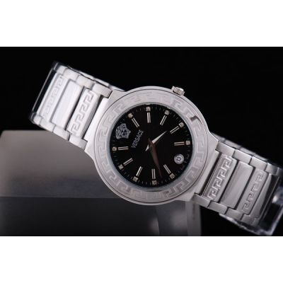 Versace V Sport Ladies REF P6Q99FD008S099 Black Dial Quartz Silver Steel Watch 