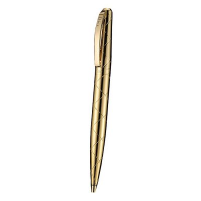 Top Sale Dior Yellow Gold Dynamic Curved Design Luxury Modern Look Ballpoint Pen 