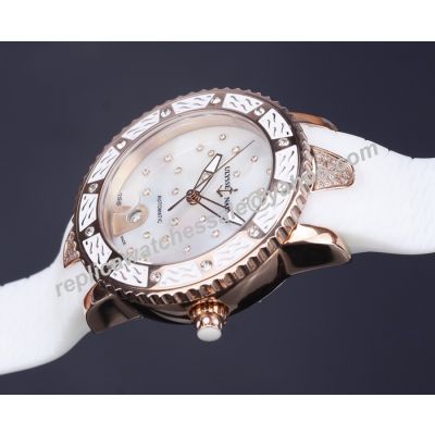 Ulysse-Nardin Marine Ref 8156-180E-3C/20   Diver Diamonds Girls Automatic Watch Fake